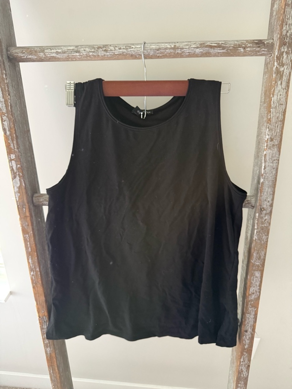 Eileen Fisher Black Sleeveless Tank Top